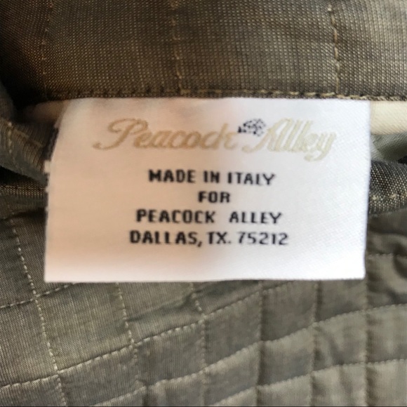 Peacock Alley quilted standard pillow Shams Italy - Picture 2 of 4